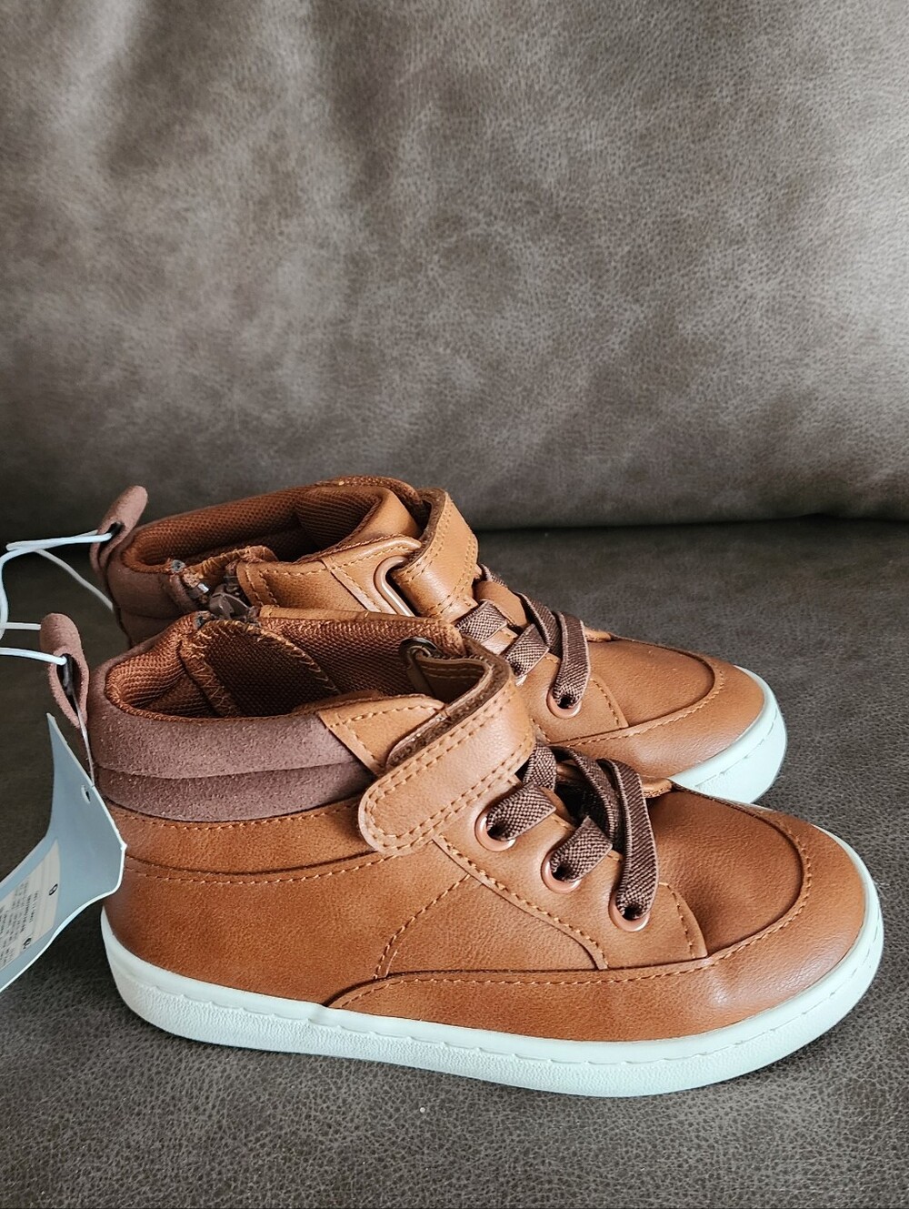 Kids Brown High-Top boots